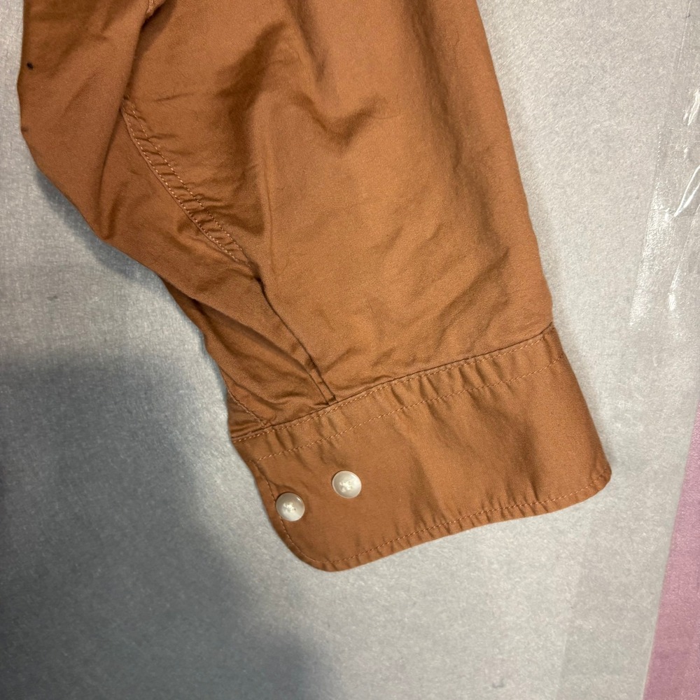 Uniqlo Men's Brown 100% Cotton Button-Up Shirt S Dual Chest Pockets - Picture 11 of 16